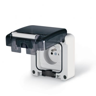 Gniazdo pojedyncze hermetyczne podtynkowe IP66 137.4411 Scame Protecta (137.4411)