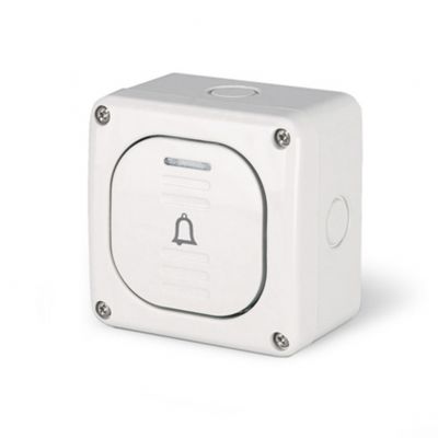 Przycisk pojedynczy /dzwonek/ hermetyczny natynkowy 10A IP66 137.5311B Scame Protecta (137.5311B)