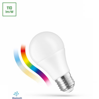 Żarówka LED GLS 8,5W E-27 230V RGBW+CCT+ ściemnianie BTM WOJ+14628 Spectrum SMART Easy Smart (WOJ+14628)