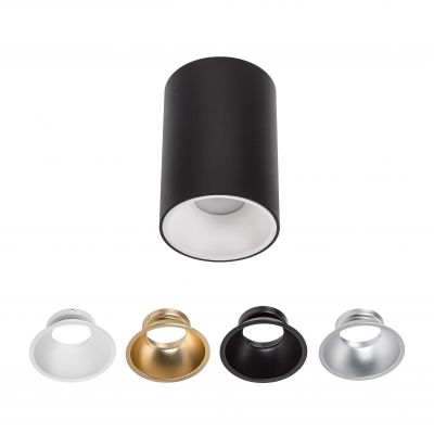 Lampa oprawa natynkowa sufitowa CHLOE ELEMENTO ROUND GU10 czarny  (SLIP005017)