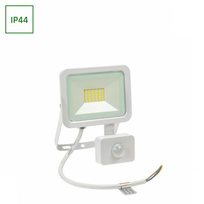 Naświetlacz LED NOCTIS LUX 2 20W barwa zimna 230V IP44 158x121x25mm biała czujnik ruchu PIR (SLI029042CW_CZUJNIK)