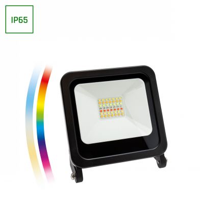 Naświetlacz LED NOCTIS 24W RGBW+CCT+DIM Wi-Fi/BT 230V IP65 208x146x40mm czarna Spectrum SMART (SLI029045)