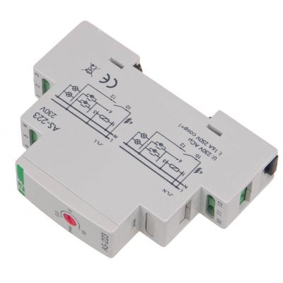 F&F automat schodowy - funkcja przeciwblokady montaż na szynie DIN 230V AS-223 (AS-223)