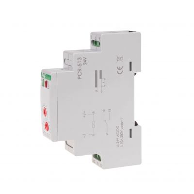 Przekaźnik czasowy rewersyjny styki: 1Z/R 24V PCR-513-24V F&F (PCR-513-24V)
