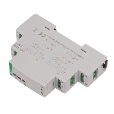 F&F Przekaźnik bistabilny sekwencyjny na szynę DIN z przekaźnikiem inrush 160A/20ms BIS-414-LED (BIS-414-LED)