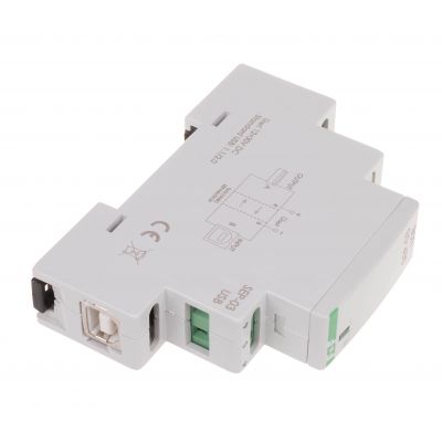 F&F separator / wzmacniacz linii USB 1 moduł zasilanie 5V DC montaż na szynie DIN SEP-03USB (SEP-03USB)