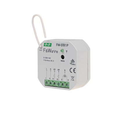 F&F radiowy sterownik rolet 230V- montaż PDT 85-265V AC/DC FW-STR1P (FW-STR1P)