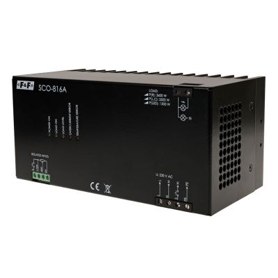 Ściemniacz do odbiorników dużej mocy 3500W zasilanie 230V z wejściem analogowym 1-10V SCO-816A F&F (SCO-816A)