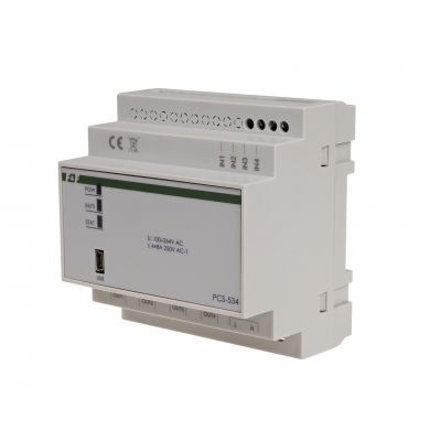 F&F Sterownik sekwencyjny impulsowo-czasowy 4-kanałowy 24-230V AC/DC nastawa od 1s do 100h MAX-PCS-534 (MAX-PCS-534)