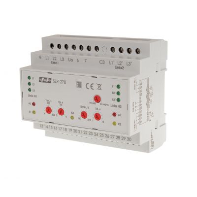 Sterownik załączania rezerwy sieć 3 i 4-przewodowa 24-230V AC, SZR-278 F&F (SZR-278)