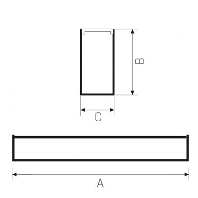 ALLDAY ASYMMETRIC 840 78W 230V 75st White ALD7PRO100840SMW  WOJP03419 Spectrum Led (WOJP03419)