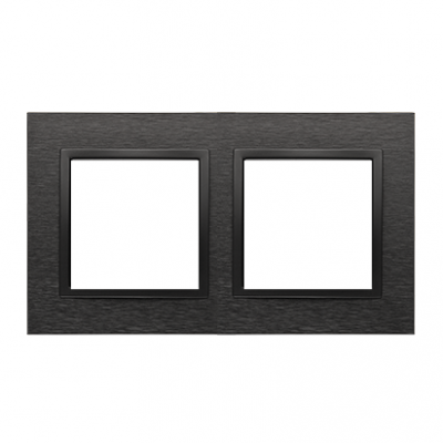 SIMON 54 NATURE WMDZ-0120xS-083 Ramka 2-krotna Nature-Metal, INOX DARK, IP20/IP44. (IP44-należy zast DRN2/83 KONTAKT (DRN2/83)