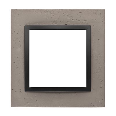 SIMON 54 NATURE WMDZ-0110xS-098 Ramka 1-krotna Nature-Beton, CZARNY CHARAKTER, IP20/IP44. (IP44-nale DRN1/98 KONTAKT (DRN1/98)
