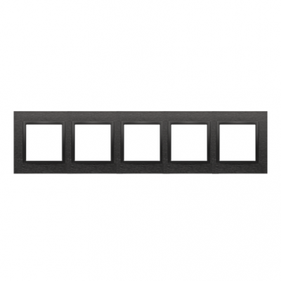 SIMON 54 NATURE WMDZ-0150xS-083 Ramka 5-krotna Nature-Metal, INOX DARK, IP20/IP44. (IP44-należy zast DRN5/83 KONTAKT (DRN5/83)
