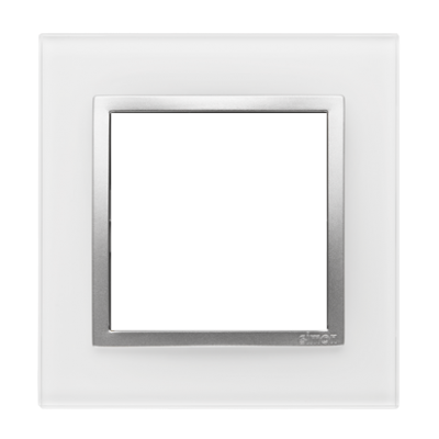 SIMON 54 NATURE WMDZ-0110xS-069 Ramka 1-krotna Nature-Szkło, SREBRNA PERŁA, IP20/IP44. (IP44-należy DRN1/69 KONTAKT (DRN1/69)