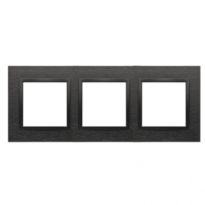 SIMON 54 NATURE WMDZ-0130xS-083 Ramka 3-krotna Nature-Metal, INOX DARK, IP20/IP44. (IP44-należy zast DRN3/83 KONTAKT (DRN3/83)