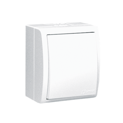 Simon Aquarius Łącznik krzyżowy bryzgoszczelny IP54 z podświetleniem bez piktogramu 10A 250V zaciski śrubowe biały AQW7L/X/11 KONTAKT (AQW7L/X/11)