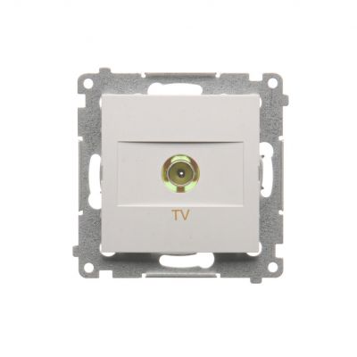 Simon 54 Gniazdo antenowe TV pojedyncze . Do instalacji indywidualnych biały DAK1.01/11 (DAK1.01/11)