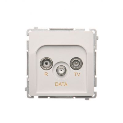 Simon Basic Gniazdo antenowe R-TV-DATA . 1x wejście: 5–862 MHz biały BMAD.01/11 (BMAD.01/11)