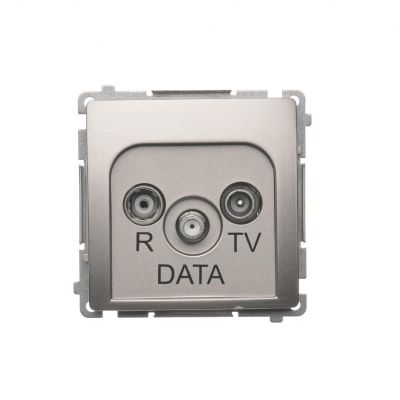 Simon Basic Gniazdo antenowe R-TV-DATA . 1x wejście: 5–862 MHz satynowy BMAD.01/29 (BMAD.01/29)