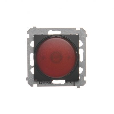 Simon 54 Sygnalizator świetlny LED – światło czerwone 230V czarny DSS2.01/49 KONTAKT (DSS2.01/49)