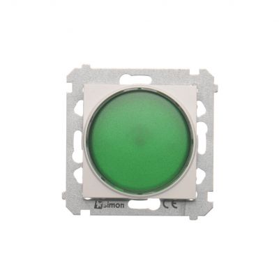 Simon 54 Sygnalizator świetlny LED – światło zielone  230V biały DSS3.01/11 (DSS3.01/11)
