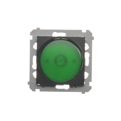 Simon 54 Sygnalizator świetlny LED – światło zielone 230V czarny DSS3.01/49 KONTAKT (DSS3.01/49)