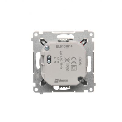 Simon 54 Oprawa oświetleniowa LED 230 V AC 1.1 W białe zimne 5900 K antracyt DOSA.01/48 (DOSA.01/48)
