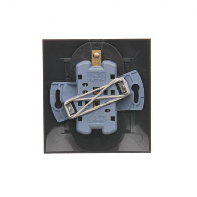 Simon 54 Gniazdo wtyczkowe z uziemieniem podwójne z funkcją niezmienności faz16A 250V zaciski śrubowe. Kompletne - nie do ramek antracyt DGZ2T/48 KONTAKT (DGZ2T/48)