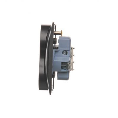 Simon 54 Gniazdo wtyczkowe z uziemieniem podwójne z funkcją niezmienności faz16A 250V zaciski śrubowe. Kompletne - nie do ramek antracyt DGZ2T/48 KONTAKT (DGZ2T/48)