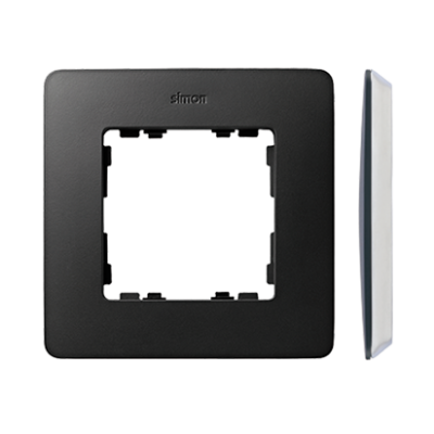 Simon 82 Detail Ramka 1-krotna Detail ORIGINAL-air GRAFIT / podstawa Biała 8200610-038 KONTAKT (8200610-038)