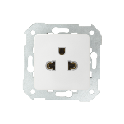 Simon 82 Gniazdo wtyczkowe Europejsko / Amerykańskie. 15A125V- śrubowe 16A 250V- śrubowe grafit 27439-38 27439-35 KONTAKT (27439-35)