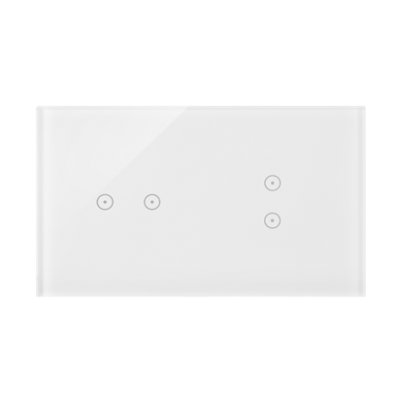 Simon 54 Touch Panel dotykowy S54 Touch 2 moduły 2 pola dotykowe poziome + 2 pola dotykowe pionowe biała perła DSTR223/70 KONTAKT (DSTR223/70)