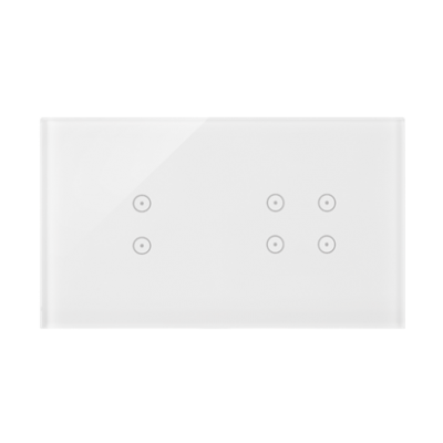 Simon 54 Touch Panel dotykowy S54 Touch 2 moduły 2 pola dotykowe pionowe + 4 pola dotykowe biała perła DSTR234/70 KONTAKT (DSTR234/70)