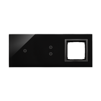 Simon 54 Touch Panel dotykowy S54 Touch 3 moduły 1 pole dotykowe + 2 pola dotykowe pionowe + 1 otwór na osprzęt S54 zastygła lawa DSTR3130/73 KONTAKT (DSTR3130/73)