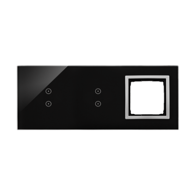 Simon 54 Touch Panel dotykowy S54 Touch 3 moduły 2 pola dotykowe pionowe + 2 pola dotykowe pionowe + 1 otwór na osprzęt S54 księżycowa lawa DSTR3330/74 KONTAKT (DSTR3330/74)