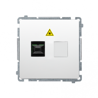 Simon Basic Gniazdo światłowodowe / optyczne pojedyncze SC/APC biały BMGS1.01/11 KONTAKT (BMGS1.01/11)