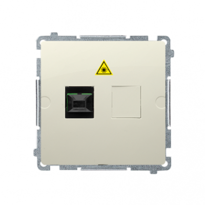Simon Basic Gniazdo światłowodowe / optyczne pojedyncze SC/APC beż BMGS1.01/12 KONTAKT (BMGS1.01/12)