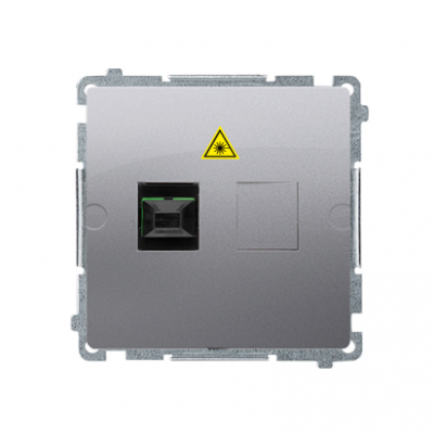 Simon Basic Gniazdo światłowodowe / optyczne pojedyncze SC/APC stal inox BMGS1.01/21 KONTAKT (BMGS1.01/21)