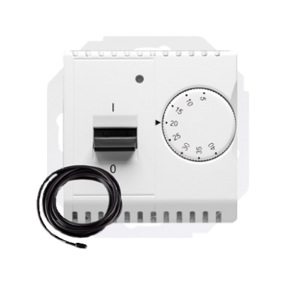 SIMON BASIC WMUR-011xxx-1011 Regulator temperatury z czujnikiem zewnętrznym, 16A, 230V~. Montaż gnia BMRT10ZS.02/11 KONTAKT (BMRT10ZS.02/11)