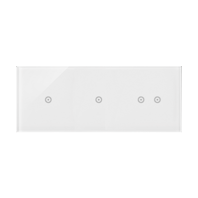 Simon 54 Touch Panel dotykowy S54 Touch 3 moduły 1 pole dotykowe + 1 pole dotykowe + 2 pola dotykowe poziome biała perła DSTR3112/70 KONTAKT (DSTR3112/70)