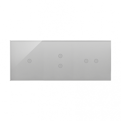 Simon 54 Touch Panel dotykowy S54 Touch 3 moduły 1 pole dotykowe + 2 pola dotykowe pionowe + 2 pola dotykowe poziome srebrna mgła DSTR3132/71 KONTAKT (DSTR3132/71)