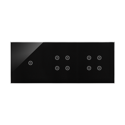 Simon 54 Touch Panel dotykowy S54 Touch 3 moduły 1 pole dotykowe + 4 pole dotykowe +  4 pole dotykowe zastygła lawa DSTR3144/73 KONTAKT (DSTR3144/73)