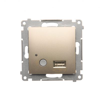 Simon 54 Odbiornik Bluetooth z ładowarką USB złoty mat D7501385.01/44 (D7501385.01/44)