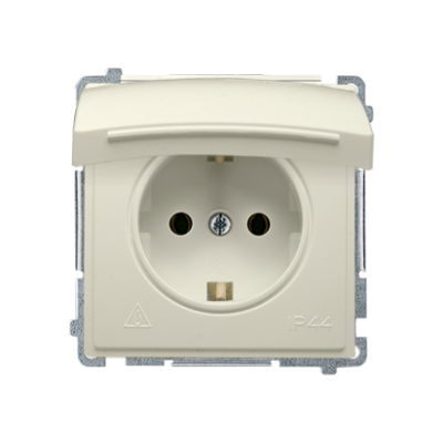 Simon Basic Gniazdo wtyczkowe Schuko do wersji IP44 16A 250Vzaciski śrubowe beż BMGSZ1B.01/12 BMGSz1B.01/12 KONTAKT (BMGSz1B.01/12)