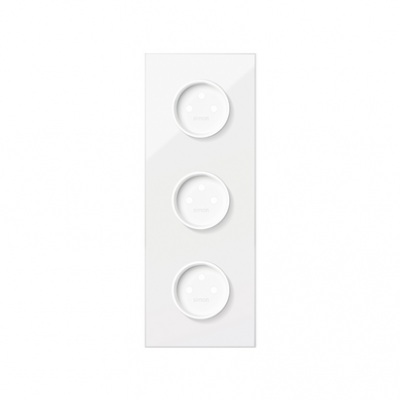 Simon 100 Panel 3-krotny: 3 gniazda biały 10020302-130 KONTAKT (10020302-130)