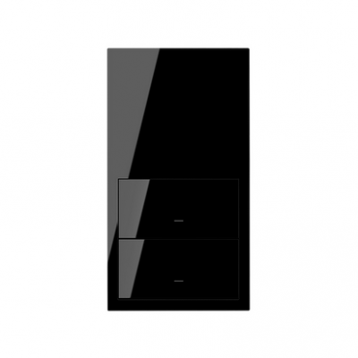 Simon 100 Panel 2-krotny: 2 klawisze czarny 10020213-138 KONTAKT (10020213-138)