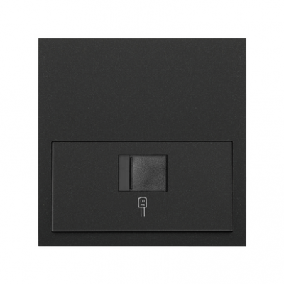 Simon 100 Panel 1-krotny: 1 gniazdo RJ45 czarny mat 10020106-238 KONTAKT (10020106-238)