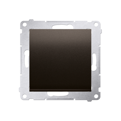 Simon 54 Łącznik krzyżowy z podświetleniem LED bez piktogramu 10A 250V szybkozłączka brąz mat DW7L.01/X/46 KONTAKT (DW7L.01/X/46)