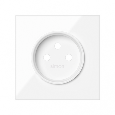 Simon 100 Pokrywa gniazda pojedynczego biały 10000068-130 KONTAKT (10000068-130)